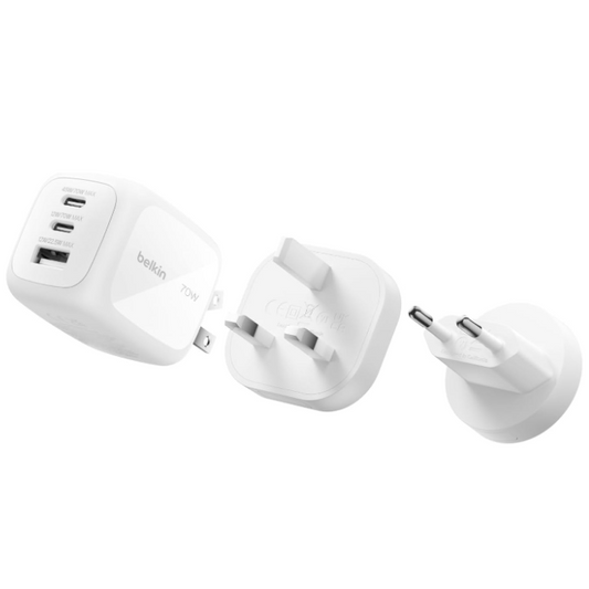 Belkin BoostCharge Pro 3-Port GaN Wall Charger 70W
