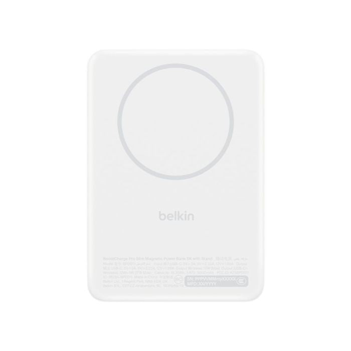 Belkin BoostCharge Slim Magnetic Power Bank 20W 5K with Qi2 BPD011HQWH | Power Bank Belkin BoostCharge Slim Magnetic Power Bank 20W 5K with Qi2 BPD011HQWH | Power Bank