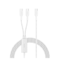 BoostCharge Pro Braided USB-C to Dual USB-C Cable 140W