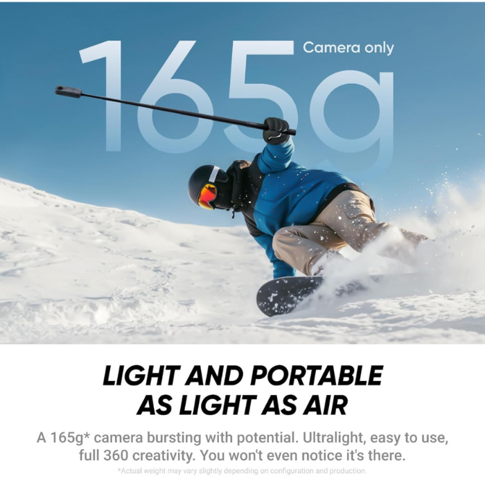 Insta360 X4 Air Standard Bundle | Lightest 8K 360 Action Camera - INST-CINSAAFA-SE01 | Camera 360 Insta360 X4 Air Standard Bundle | Lightest 8K 360 Action Camera - INST-CINSAAFA-SE01 | Camera 360