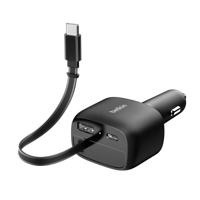Belkin Retractable Car Charger 75W CCC001hqBK