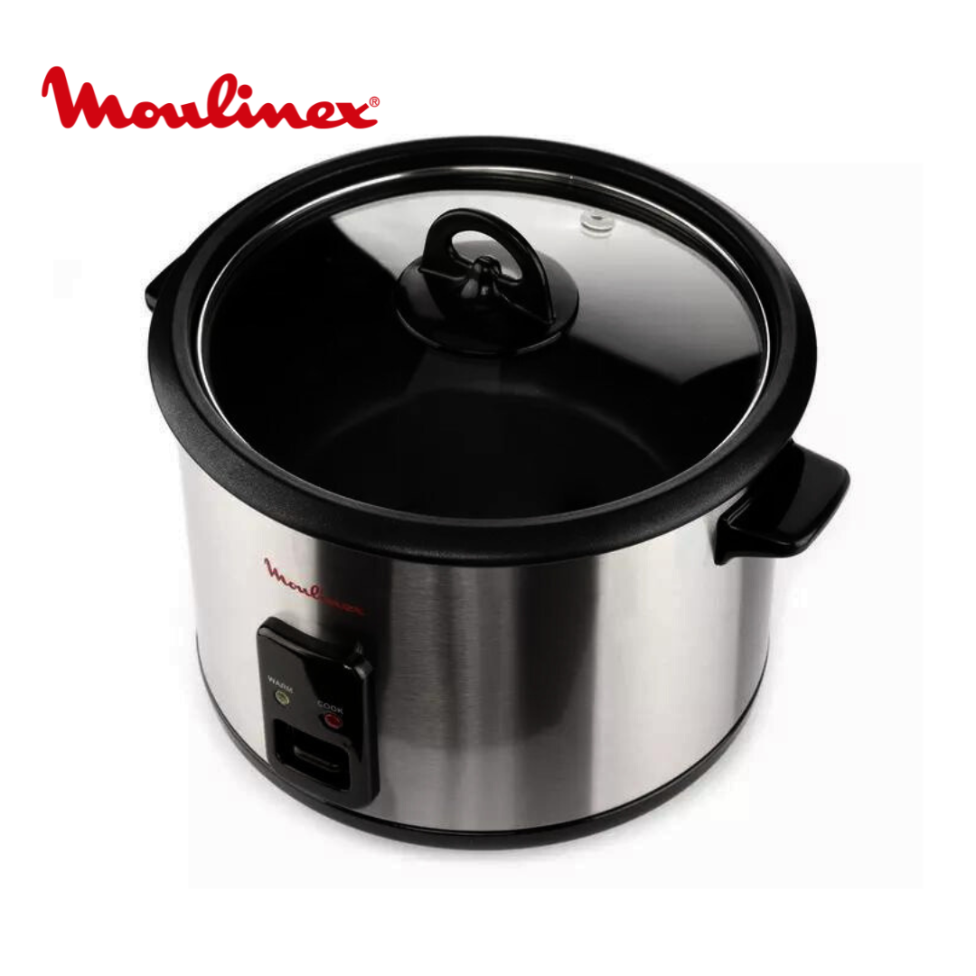Moulinex Easycook Rice Cooker, 1.8L, 700W, Silver/Black