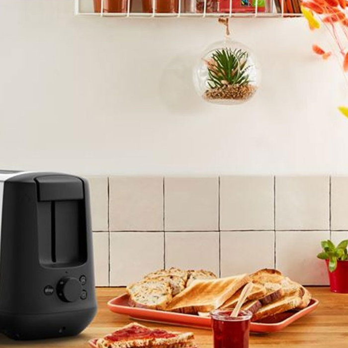 Moulinex LS340811 1slice 1000W Black, Stainless steel toaster