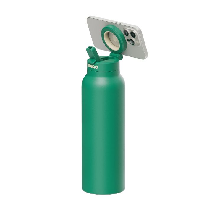 Ringo MagSafe Water Bottle + Magnetic Booster Ring - 709ml- RIN-RGO24SIP-GN