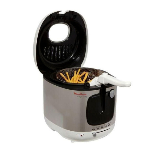 Moulinex AM480027 Mega Deep Fryer, White - 2100 Watt