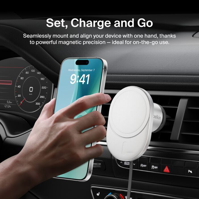 Belkin Magnetic Wireless Car Charger with Qi2 15W