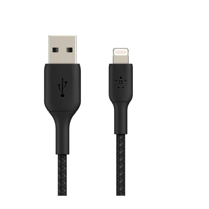 Belkin Braided Lightning to USB-A Cable 3M | USB Cables Belkin Braided Lightning to USB-A Cable 3M | USB Cables