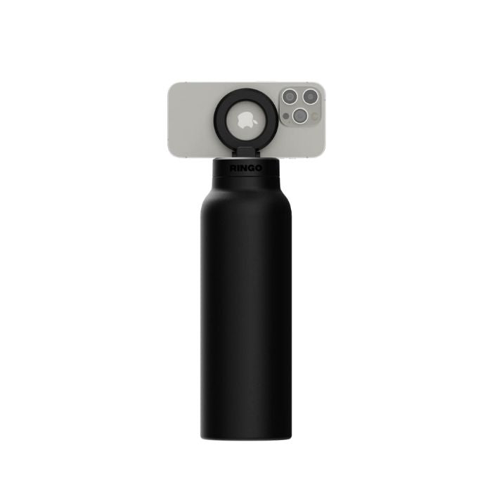 Ringo MagSafe Water Bottle + Magnetic Booster Ring - 709ml- RIN-RGO24SIP-BK