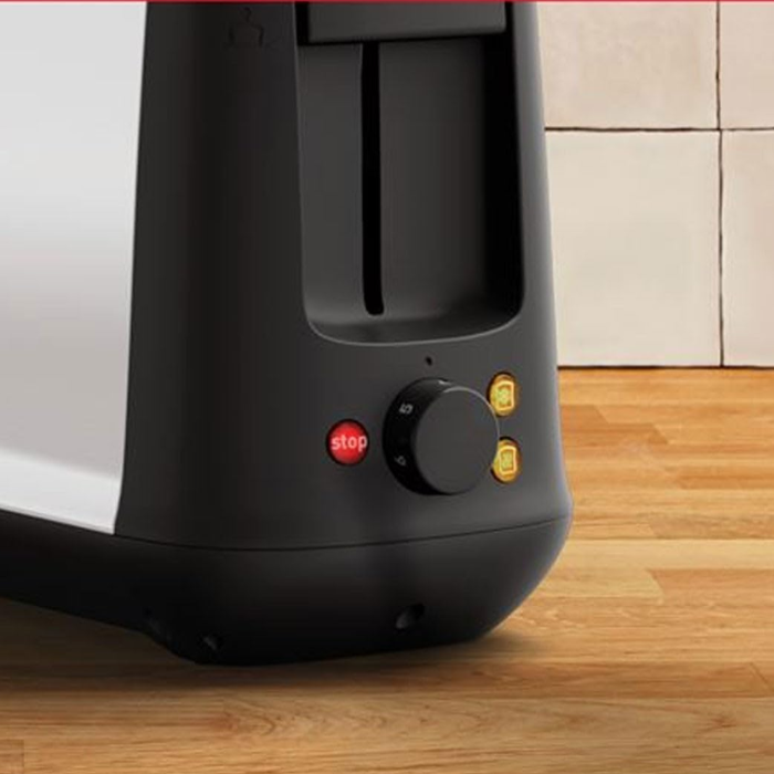 Moulinex LS340811 1slice 1000W Black, Stainless steel toaster