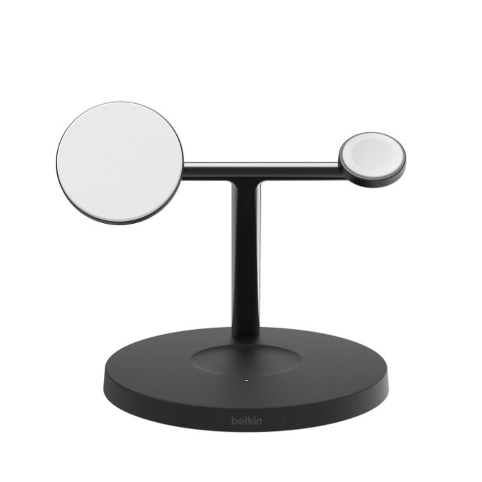 Belkin BoostCharge 3-in-1 Charging Dock with Qi2 MagSafe Charger | Wireless Chargers Belkin BoostCharge 3-in-1 Charging Dock with Qi2 MagSafe Charger | Wireless Chargers
