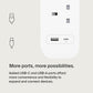 Belkin 4-Outlet Surge Protector Power Strip, Wall-Mountable with 4 AC Outlets, 2M