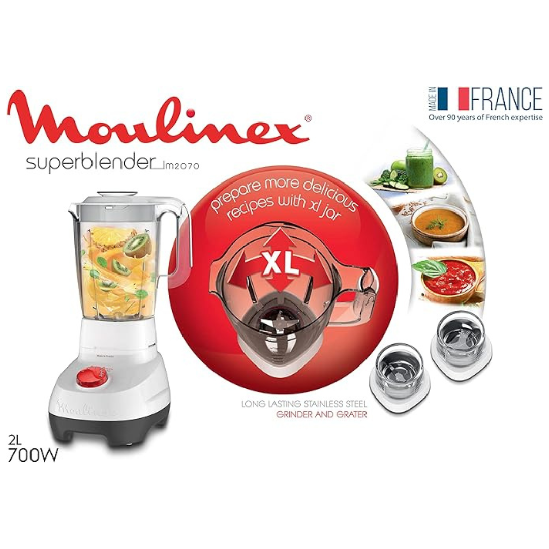 Moulinex super blender with grinder and grater LM207125 , 2 liter, 700 watt | moulinex blender Moulinex super blender with grinder and grater LM207125 , 2 liter, 700 watt | moulinex blender