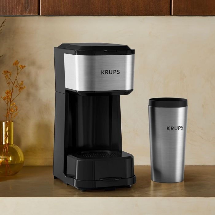 Krups Simply Brew Coffee Maker with Filter 3 in 1, 3 Brew Options KM207DM0