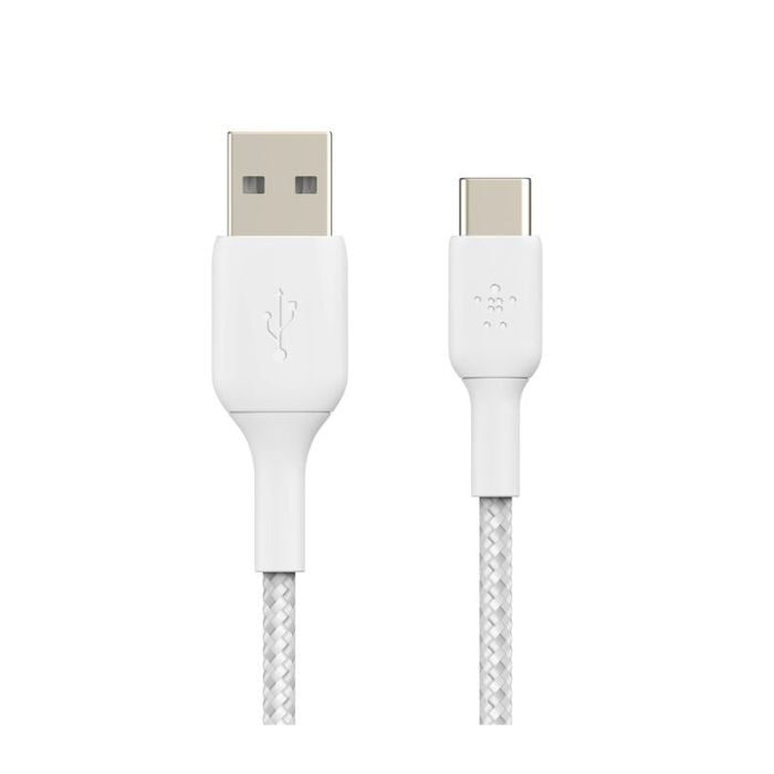 Belkin Braided USB-C to USB-A Cable 2M CAB002bt2MBK | USB Cable Belkin Braided USB-C to USB-A Cable 2M CAB002bt2MBK | USB Cable