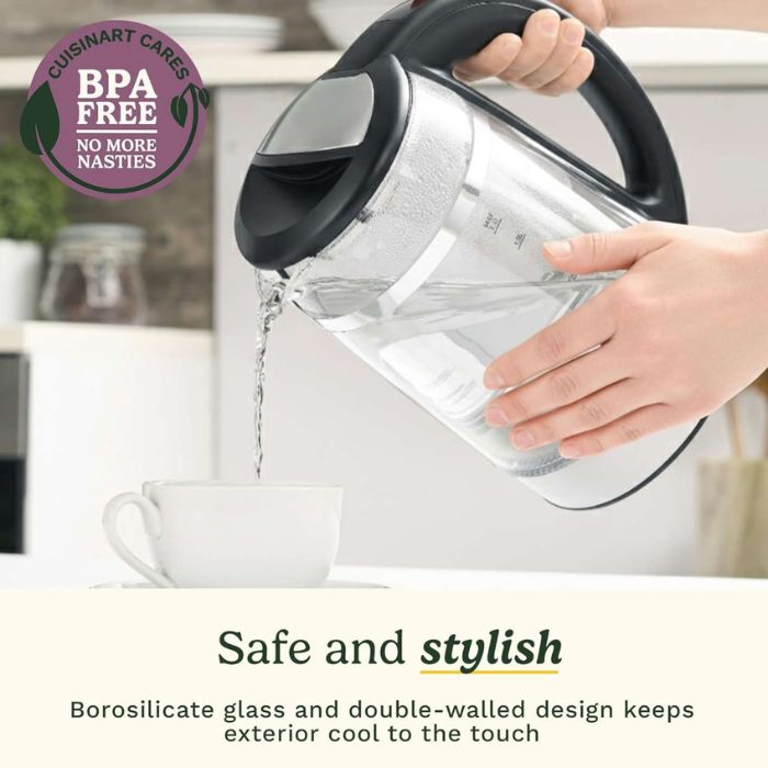 Cuisinart 1.7 L Glass Kettle with Temperature Control | 3000 W GK19E