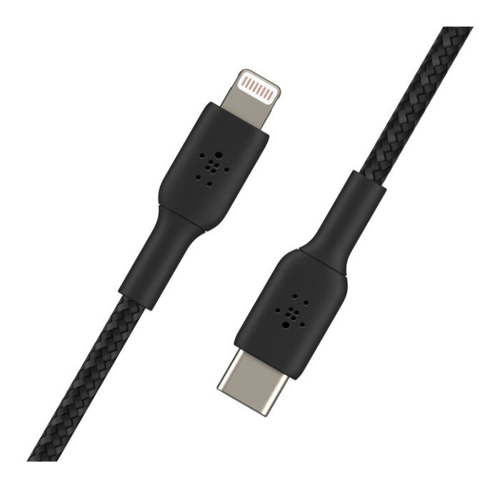 Belkin BoostCharge Pro Braided USB-C to Lightning Cable (1m / CAA004BT1M)