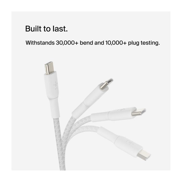 Belkin Braided USB-C to USB-C Cable 60W (1m / 2 packs) | USB Cable Belkin Braided USB-C to USB-C Cable 60W (1m / 2 packs) | USB Cable