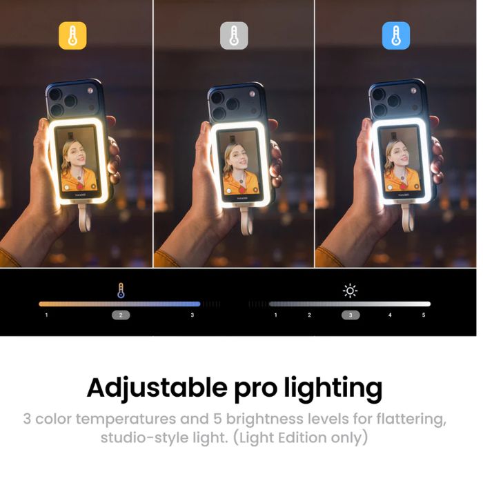 Insta360 Snap Magnetic Selfie Screen with Light | INST-CINSFAVE-01 | Selfie Screen Insta360 Snap Magnetic Selfie Screen with Light | INST-CINSFAVE-01 | Selfie Screen