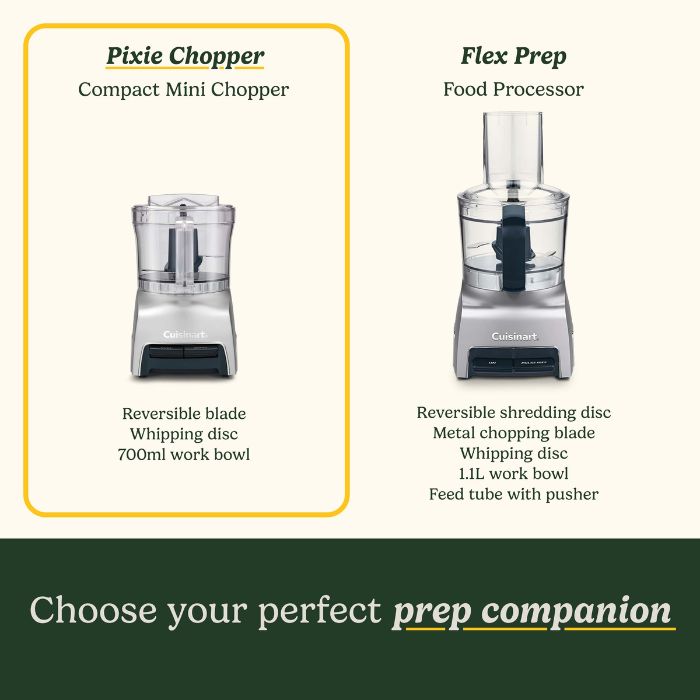 Cuisinart Pixie Chopper | 0.7L Bowl | 2 Speed Settings CCH32E