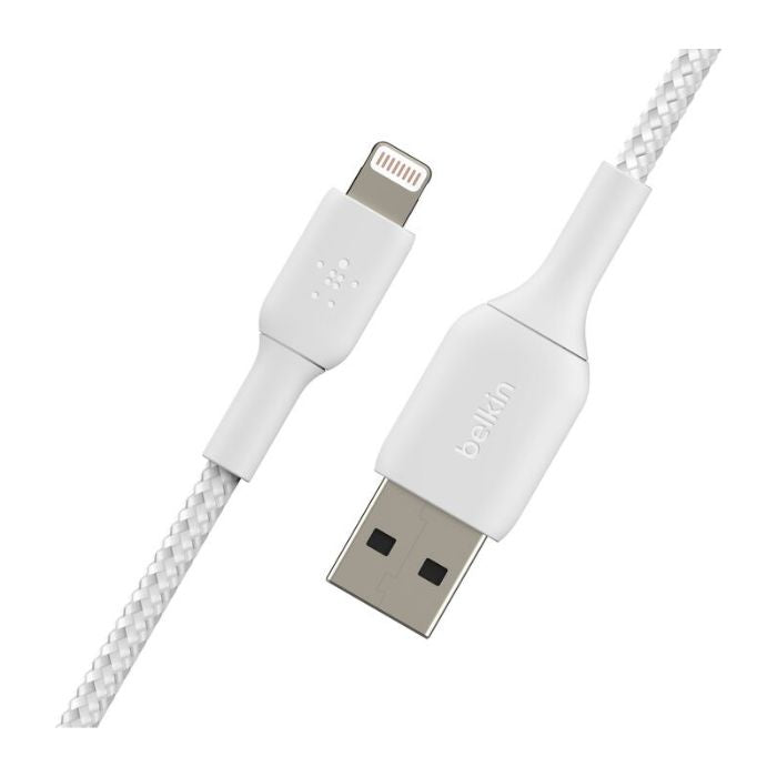 Belkin Braided Lightning to USB-A Cable 3M | USB Cables Belkin Braided Lightning to USB-A Cable 3M | USB Cables