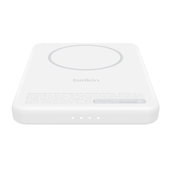 Belkin BoostCharge Slim Magnetic Power Bank 20W 5K with Qi2 BPD011HQWH | Power Bank Belkin BoostCharge Slim Magnetic Power Bank 20W 5K with Qi2 BPD011HQWH | Power Bank