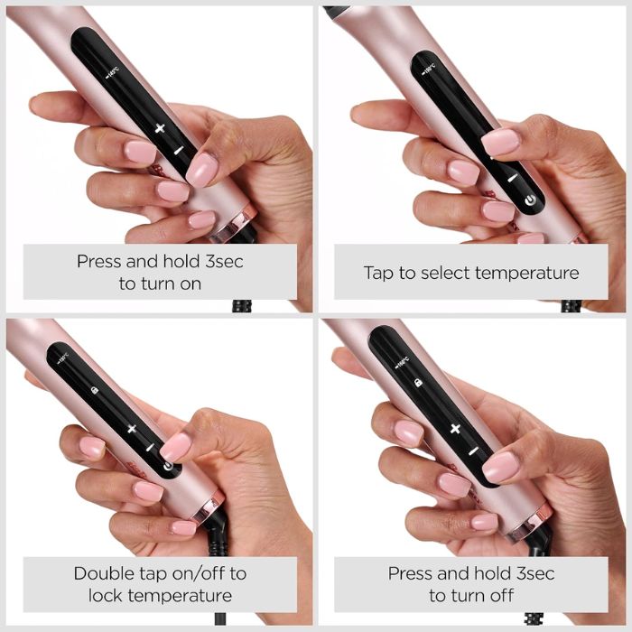 BaByliss Hot Air Brush , 28mm Heated Round Brush with Curl Function | HSB200SDE