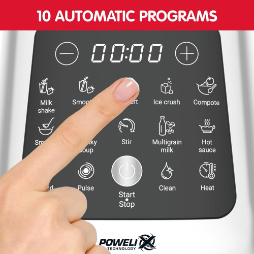 MOULINEX BLENDER 10 AUTOMATIC PROGRAMS 2.0L 1400W LM835D27 | Food Blender MOULINEX BLENDER 10 AUTOMATIC PROGRAMS 2.0L 1400W LM835D27 | Food Blender