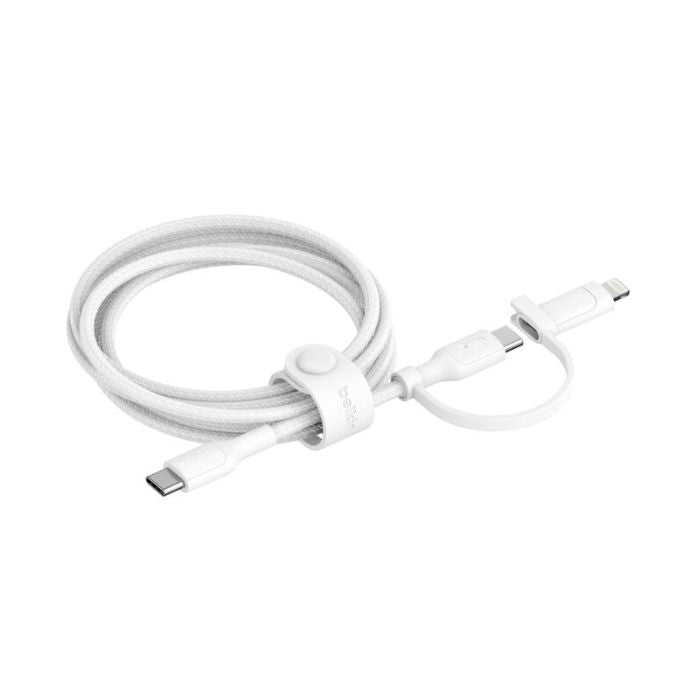 Belkin 2-in-1 Cable with USB-C and Lightning Connector 1.5M | USB Cables Belkin 2-in-1 Cable with USB-C and Lightning Connector 1.5M | USB Cables