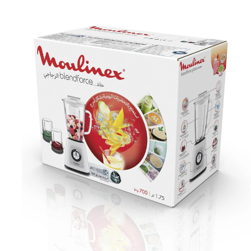 Moulinex Blender BlendForce Glass 2 Grinder 1.75L 700W