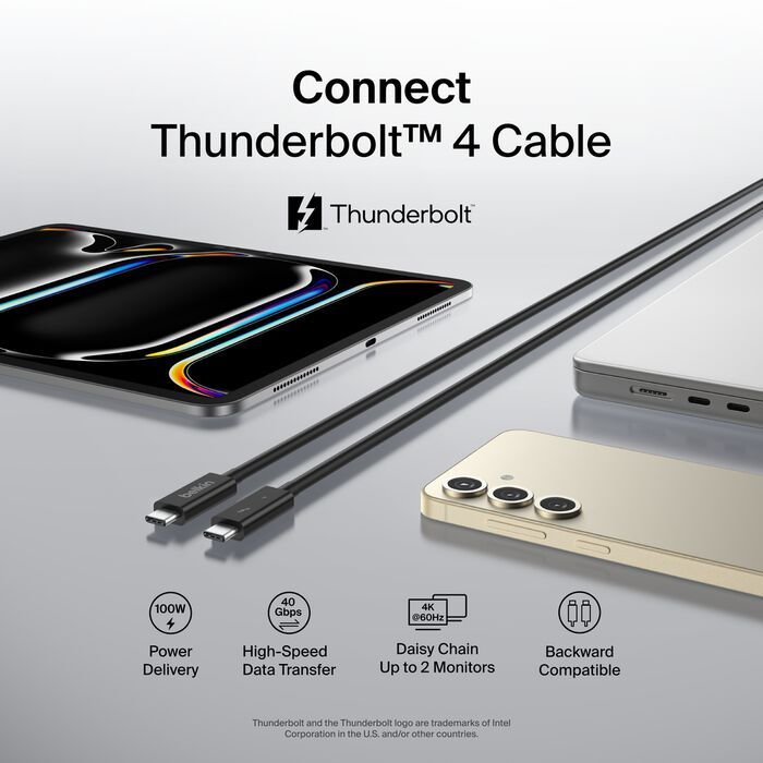 Belkin Thunderbolt 4 Cable, 1M, Passive