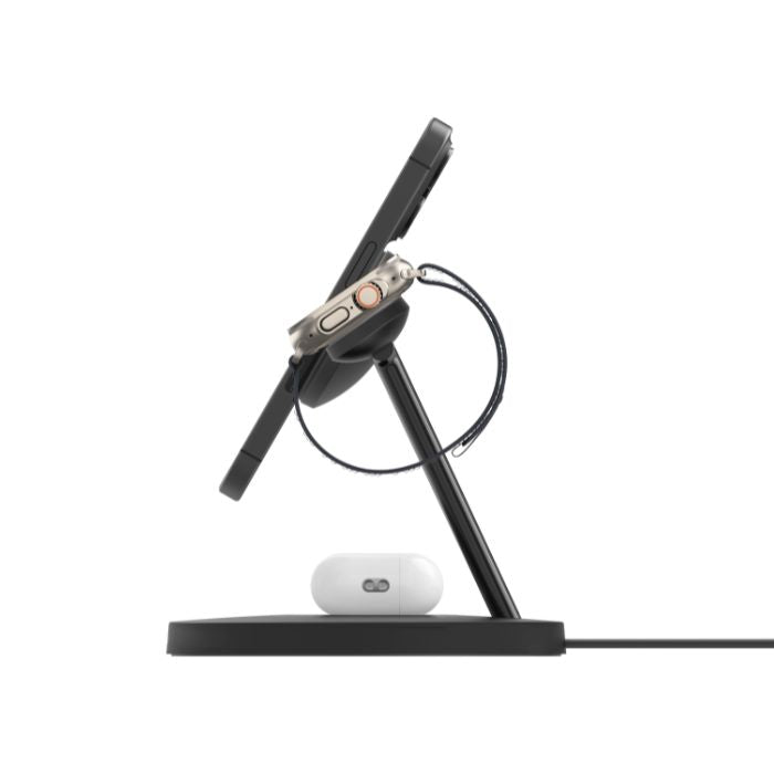 Belkin BoostCharge 3-in-1 Charging Dock with Qi2 MagSafe Charger | Wireless Chargers Belkin BoostCharge 3-in-1 Charging Dock with Qi2 MagSafe Charger | Wireless Chargers