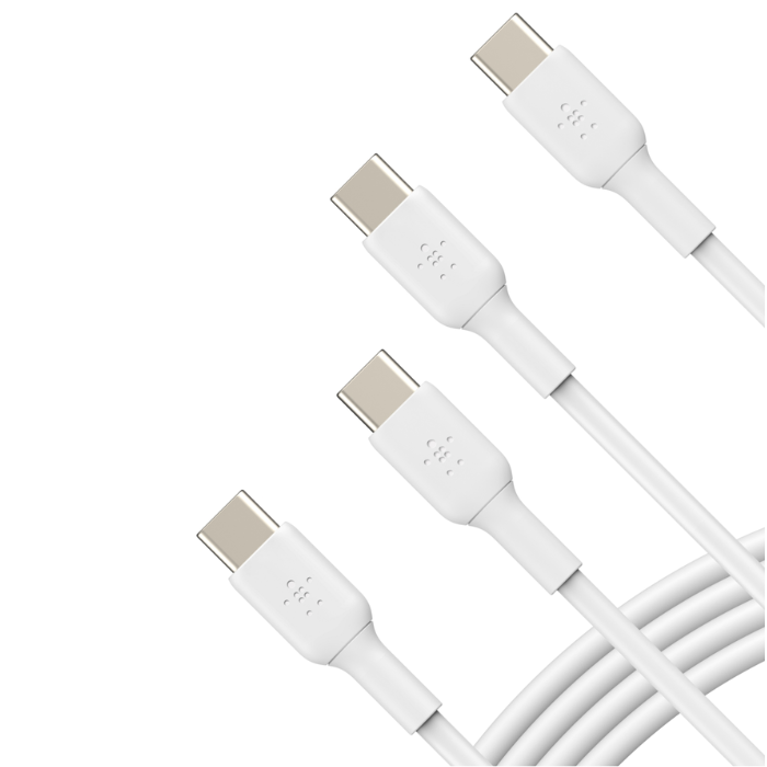 Belkin USB-C to USB-C Cable CAB003bt1MWH2PK | USB Cables Belkin USB-C to USB-C Cable CAB003bt1MWH2PK | USB Cables