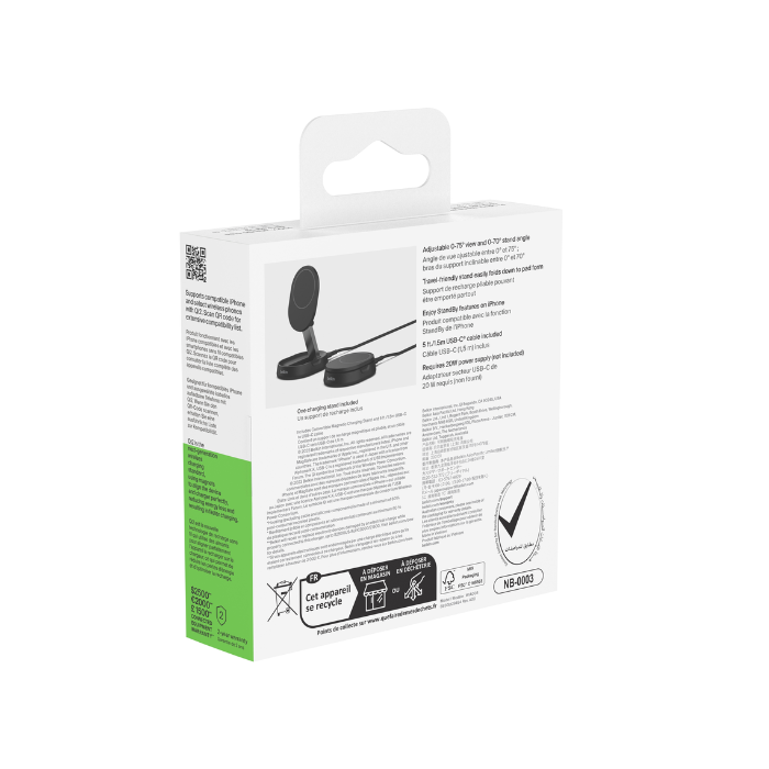Bellkin Convertible Magnetic Wireless Charging Stand with Qi2 15W