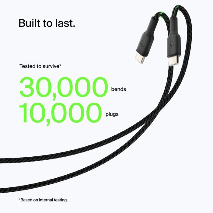 Belkin Braided USB-C to USB-A Cable 2M CAB002bt2MBK | USB Cable Belkin Braided USB-C to USB-A Cable 2M CAB002bt2MBK | USB Cable