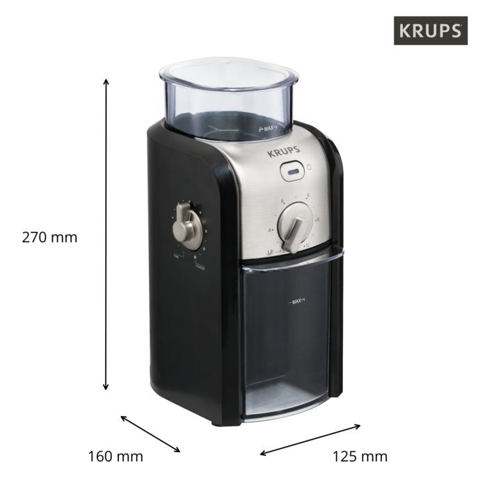 KRUPS GVX231 Expert Burr Grinder / Black | Coffee Grinders KRUPS GVX231 Expert Burr Grinder / Black | Coffee Grinders