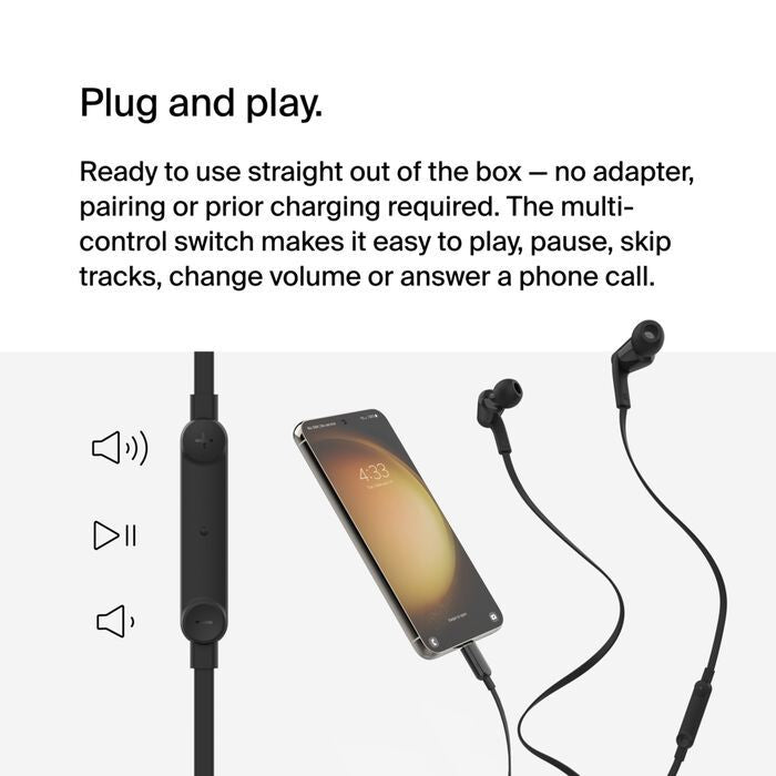 Belkin Wired Earbuds with USB-C Connector