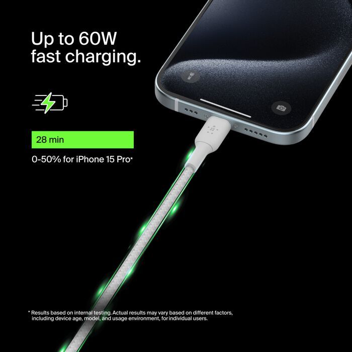 Belkin Braided USB-C to USB-C Cable 1M | USB Cable Belkin Braided USB-C to USB-C Cable 1M | USB Cable