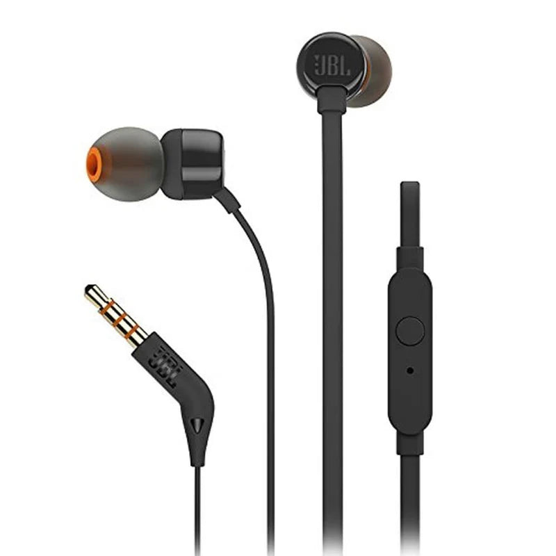 JBL TUNE 110 Wired In Ear Headphones | Black