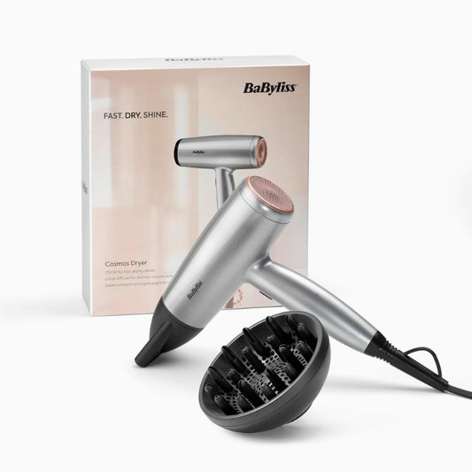 BaByliss Cosmos Lightweight Hair Dryer with Diffuser, 2000W Powerful | D580DSDE
