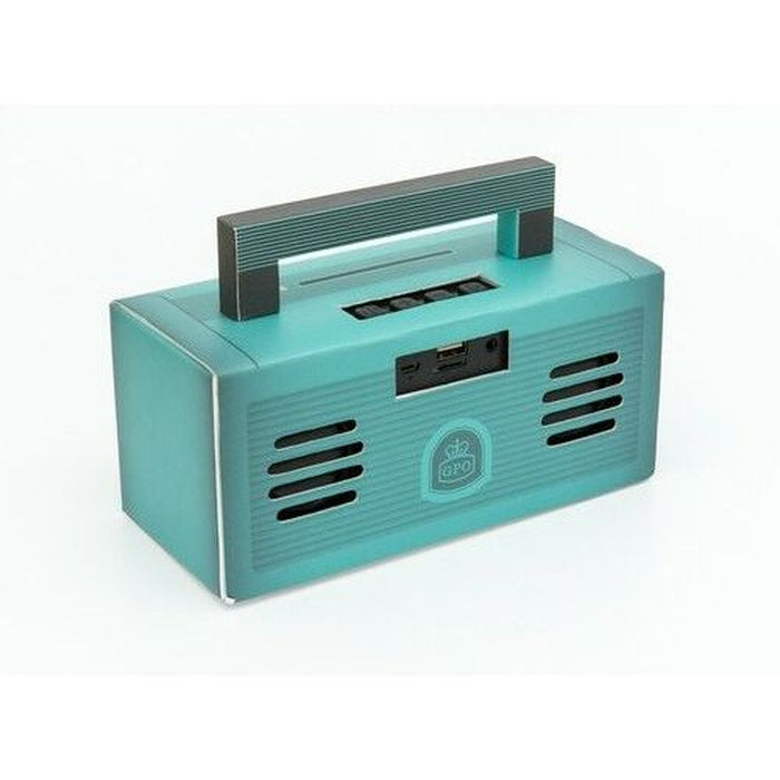 GPO BRONX BT PORTABLE SPEAKER AQUA  GPO-BRNX-810BT-AQUA