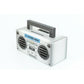 GPO BRONX BT PORTABLE SPEAKER SILVER  GPO-BRNX-810BT-SLV