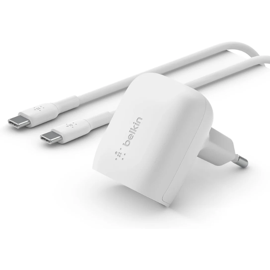 USB-C Wall Charger 20W + USB-C to USB-C Cable